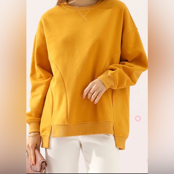 DoublJu Mustard Sweatshirt - Multiple Sizes - Picture 5 of 5